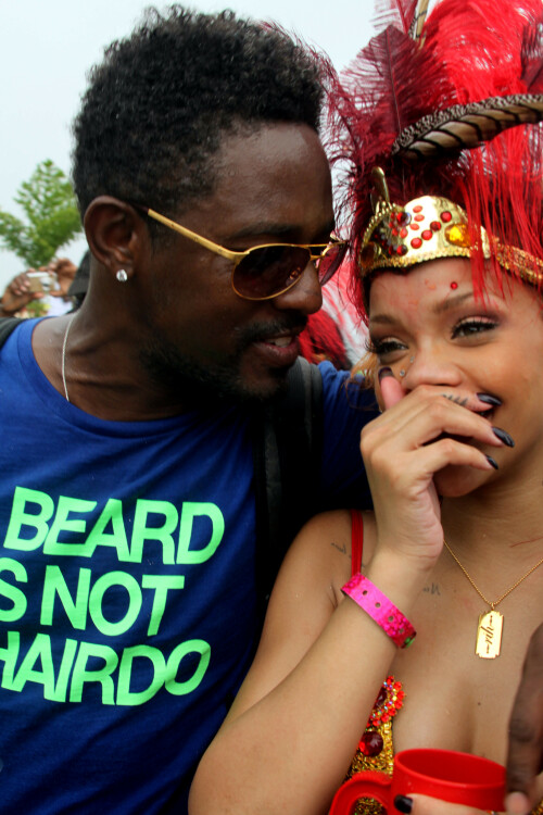 Rihanna returns to her hometown to take part in a Kadooment Day parade which was held in Barbados on August 1, 2011

Rihanna: Super Sexy for Kadooment Day Parade!

Rihanna wears a barely there bikini for a Kadooment Day parade held on Monday (August 1) in Barbados.

The 23-year-old singer arrived back in her hometown over the weekend after wrapping up the North American leg of her Loud tour.

FYI: Kadooment Day is the final day of the Crop Over traditional festival, which historically celebrated the end of the sugar cane harvest. Thousands of Barbadians join different bands with members dressed in elaborate costumes!