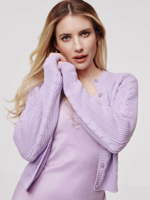 #EmmaRoberts - Daahls by Emma Roberts for About You - March 2023

Rodeo with a vintage twist

Actress and producer Emma Roberts launches her first exclusive collection with ABOUT YOU. The collection mirrors a ready-to-wear western flair with academia aesthetics touches and epitomizes Emma’s taste: Cool, preppy, and playful with a vintage touch. It features a range of matching sets in retro prints and patterns, trendy jumpsuits, double-the-denim-double-the-fun pieces, micro shorts, and playful tops – a stylish balance of rodeo elements and a funky 50s charm. The collection has an array of colors from your everyday neutrals to accents of pink, red, and denim blues. It includes a range of materials such as cotton, lyocell, and linen. The dreamy details include vintage washes, contemporary cuts, statement collars, bows, ruffles, and some book club prints.