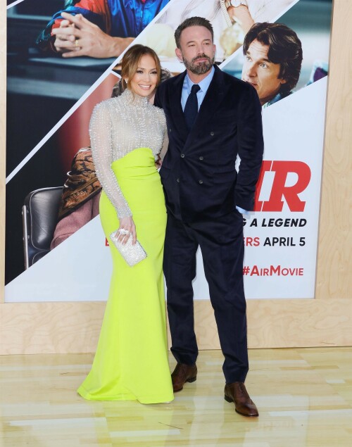 Jennifer Lopez And Ben Affleck At 'Air' World Premiere held at the Regency Village Theatre in Los Angeles - March 27, 2023