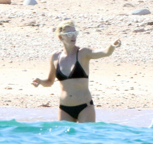 Charlize Theron Bikini Candids – Thanksgiving Weekend in Los Cabos, Mexico - November 23, 2017