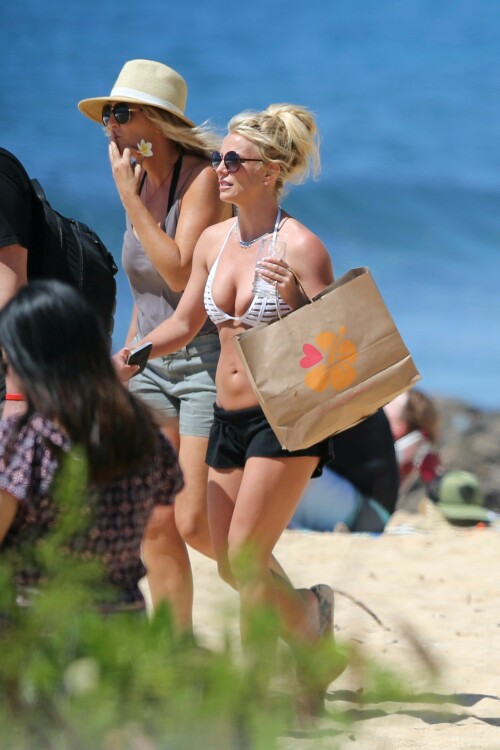 Britney Spears In A White Bikini Beach Fun in Kauai, Hawaii - April 2017

Britney Spears' Abs Are Having Their Best Week Ever

The pop star has been finding new ways to show off her midriff every single day

 It’s no accident that Britney Spears has been a world renowned pop star for coming up on 20 years now. The “Slave 4 U” singer knows that if you want to stay at the top of your game and compete with the best in the business, you’ve got to put in some serious work. That means, a lot of late nights in the studio, fittings, long rehearsals every single day, endless choreography, and of course, some serious hours logged at the gym.

Spears has clearly been taking this very seriously as she’s been proving in one bikini after the next that her body has truly never looked better. And if you are putting in all of the time to look so good, you might as well show it off, which is exactly what Britney has been up to, celebrating her abs this week in a constant parade of midriff-centric outfits.

Another day, another bikini-clad selfie seems to be the motto of this pop star’s life, especially during her current family vacation in Hawaii. The 35-year-old took her two boys and her mother, Lynne Spears, with her to the beach for a bout of wake boarding, posing for a family photo wearing a coral pink string bikini, a bead necklace, mirrored aviators, and a pair of black Birkenstocks.