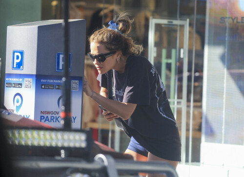 Rita Ora Candids - Out Shopping In Double Bay, Sydney, Australia - March 31, 2023

Her Celebrity Style: Vintage 1989 Janet Jackson Rhythm Nation 1814 Concert Tour T Shirt + Selvatore Ferragamo Geometric Shoulder Bag