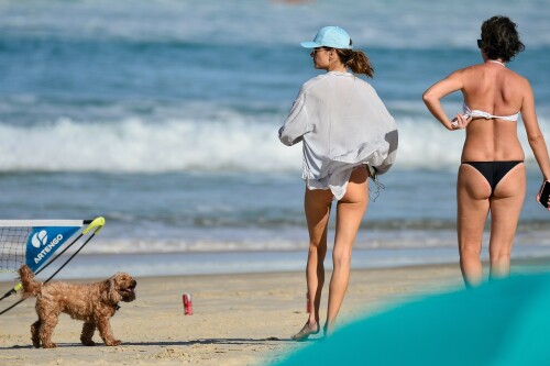 Alessandra Ambrosio On The Beach April 5 2023