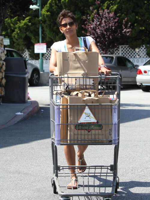 Halle Berry | shopping at Bristol Farms grocery store in Los Angeles - May 21, 2011