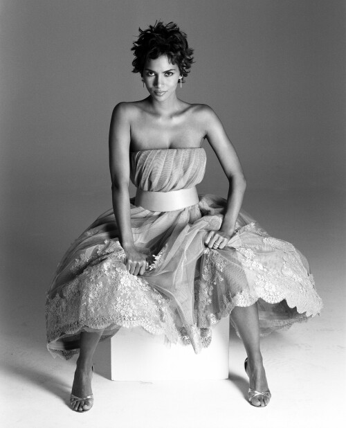 Halle Berry Photoshoot by Firooz Zahediat - Short Curly Hair Do