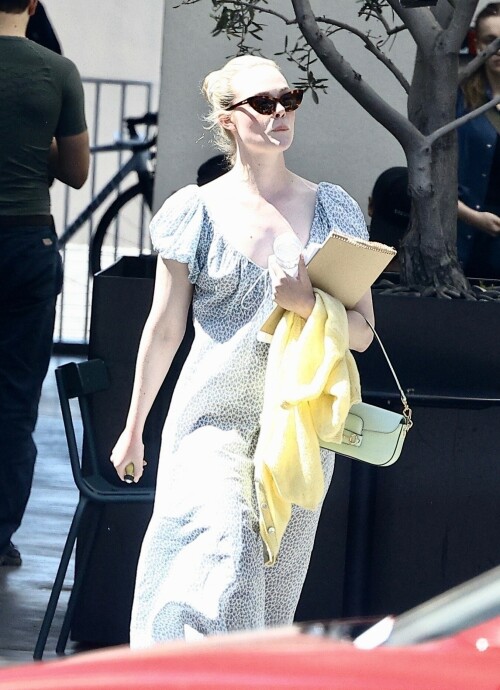 Elle Fanning In Silver Lake - April 6, 2023

Her Celebrity Style: Doen Sofia Dress + Gucci Horsebit 1955 Small Shoulder Bag