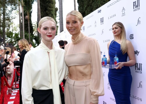 Elle Fanning attends at The Daily Front Row's Seventh Annual Fashion LA Awards in Beverly Hills - April 23, 2023

Elle Fanning Wore Givenchy To The Daily Front Row’s 7th Annual Fashion Los Angeles Awards

Elle Fanning attended the Daily Front Row’s 7th Annual Fashion Los Angeles Awards on Sunday (April 23) in Beverly Hills, California, as a guest presenter.

‘The Great’ actress wore a Givenchy Fall 2023 look.

The romantic notion created by the pale-yellow silk satin blouse which makes the look so quintessentially elegant.

When it comes to the low-waist maxi skirt, it looked good in some pictures, and too long in others which depended on her pose.

Crisp, clean, minimalist, and elegant. It looks like Elle is fully embarking on a new style chapter.

#ElleFanning