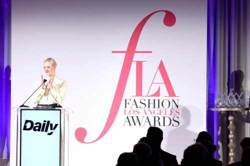 Elle Fanning attends at The Daily Front Row's Seventh Annual Fashion LA Awards in Beverly Hills - April 23, 2023

Elle Fanning Wore Givenchy To The Daily Front Row’s 7th Annual Fashion Los Angeles Awards

Elle Fanning attended the Daily Front Row’s 7th Annual Fashion Los Angeles Awards on Sunday (April 23) in Beverly Hills, California, as a guest presenter.

‘The Great’ actress wore a Givenchy Fall 2023 look.

The romantic notion created by the pale-yellow silk satin blouse which makes the look so quintessentially elegant.

When it comes to the low-waist maxi skirt, it looked good in some pictures, and too long in others which depended on her pose.

Crisp, clean, minimalist, and elegant. It looks like Elle is fully embarking on a new style chapter.

#ElleFanning