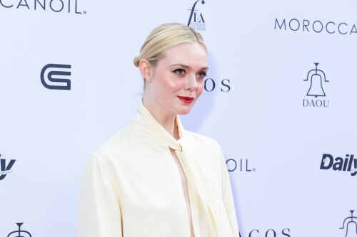 Elle Fanning attends at The Daily Front Row's Seventh Annual Fashion LA Awards in Beverly Hills - April 23, 2023

Elle Fanning Wore Givenchy To The Daily Front Row’s 7th Annual Fashion Los Angeles Awards

Elle Fanning attended the Daily Front Row’s 7th Annual Fashion Los Angeles Awards on Sunday (April 23) in Beverly Hills, California, as a guest presenter.

‘The Great’ actress wore a Givenchy Fall 2023 look.

The romantic notion created by the pale-yellow silk satin blouse which makes the look so quintessentially elegant.

When it comes to the low-waist maxi skirt, it looked good in some pictures, and too long in others which depended on her pose.

Crisp, clean, minimalist, and elegant. It looks like Elle is fully embarking on a new style chapter.

#ElleFanning