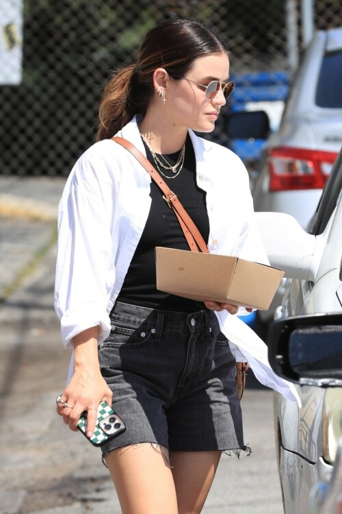 Lucy Hale leaving breakfast in Los Angeles - April 24, 2023