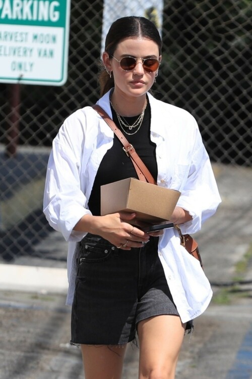 Lucy Hale leaving breakfast in Los Angeles - April 24, 2023