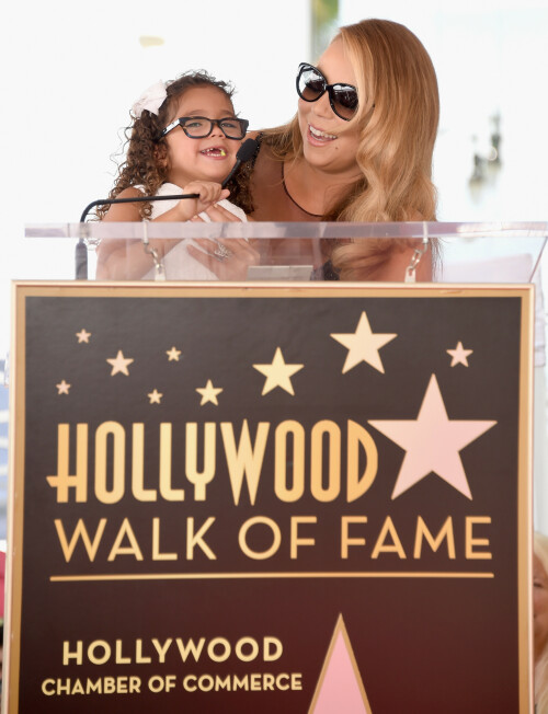 Mariah Carey on Hollywood Boulevard where she was honored with the 2,556th star on the Hollywood Walk of Fame - August 5, 2015