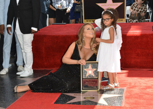 Mariah Carey on Hollywood Boulevard where she was honored with the 2,556th star on the Hollywood Walk of Fame - August 5, 2015

#MariahCarey