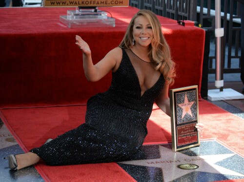 Mariah Carey on Hollywood Boulevard where she was honored with the 2,556th star on the Hollywood Walk of Fame - August 5, 2015

#MariahCarey