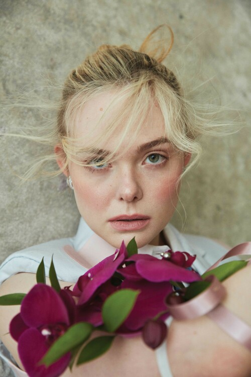 Elle Fanning Photoshoot for Flaunt Magazine 186: The Pomenade Issue, April 2023

Details: THOM BROWNE vest and shirt and CARTIER earring.

Elle Fanning Covers The New Issue Of FLAUNT Magazine

Elle Fanning is on the cover of the new issue of FLAUNT magazine. The young actress is on the cover to promote the latest season of her hit comedy series, The Great. Highlights from her interview are below.

On how her and her character, Catherine, have become intertwined: “I have been reflecting a lot on Catherine and myself and how our lives have intertwined. We did the pilot when I was 20 and now, I’m about to turn 25. I’ve been on this show during the most formative years of my life and Catherine has become imprinted on my soul. I wonder if it’s her who’s helped me, or is it me who has just put so much of myself into her? I’m not sure. The lines are starting to blur a lot with the both of us. But it is the most special part I’ve ever had.”

On the production company she started with her sister, Dakota: “I worked with this actor, I won’t say who, but he’s very established. But he said he’d never worked with a female director before,. And I was like ‘What?!’ It was so surprising to me. With our company [Lewellen Pictures] we try to have female writers and directors to tell any story—not just female-driven ones, although of course they’re a focus… but just because you’re a female director doesn’t mean that you have to tell a female-driven story.”

The new season of The Great drops on Hulu on May 12.

#ElleFanning