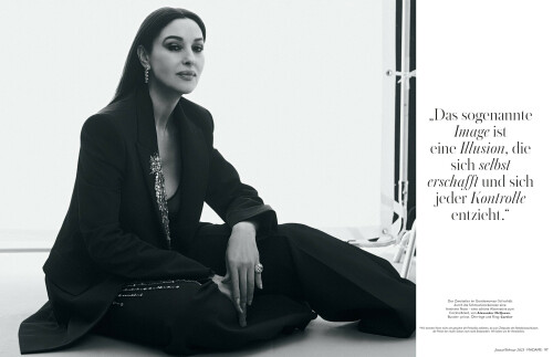 Monica Bellucci - Madame Magazine - January/February 2023

Monica Bellucci: "I'm not obsessed with my weight, I've always been a curvy woman"

Monica Bellucci poses for the new cover of the German magazine MADAME in a stunning transparency proving that femininity has no age. The 58-year-old beauty remains undeniably one of the most glamorous women in the entire world and is adored for her sophistication and beauty by millions.

The Italian woman with the incomparable charm spoke to the German magazine about femininity, feminism, as well as the clichés in beauty standards.

"Feminism for me means being able to feel comfortable with my femininity," the actress said, among other things.

At another point in the interview, she talked about her weight and the relationship she has with her body.

"I'm not obsessed with my weight. I've always been a curvy woman, never thin, that's my nature. And I want to grow old peacefully. When you are 50 or 60 you don't have the same needs as when you were 20," she said.

"The big change comes when you have children. You stop being the centre of attention and come second. This gives us another perspective," Bellucci continued.

As she made it clear, she is not willing to waste her years following strict and exhausting diets, nor will she spend loads of time in the gym, all just to have a permanent anxiety about her image.

Of course, she loves herself and takes care of herself, doing pilates to keep in shape, and just watching her diet for a few days if she feels like she's gone beyond what she considers 'ideal'.

The actress confessed that she now sees the passage of time as something that has a positive impact on her life.

"There are many different moments in one's life. When you are young, you have the beauty of youth, the beauty of a biological moment in your life. But life goes on," the Italian beauty said.

Monica Bellucci is the mother of two daughters, 18-year-old Deva and 12-year-old Léonie, whom she had with her ex-husband, Vincent Cassel.

Although the couple has been separated since 2013, they maintain a very good relationship for the sake of their children.

"We have been separated for many years, but when you are a parent, you are a parent forever. It is beautiful to have a good relationship for our children. We meet whenever we can," said the Italian actress.

greekcitytimes.com