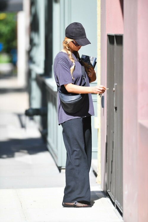 Jennifer Lawrence goes casual as she takes son Cy out for a walk after wearing flip flops at Cannes

Jennifer Lawrence goes casual as she takes son Cy out for a walk in NYC… after she made a splash by wearing flip flops with her red gown at Cannes

Jennifer Lawrence is back in mom mode after her glamorous moment at the Cannes Film Festival.

The Hunger Games star, 32, was spotted back in New York City on Saturday morning as she spent some quality time with her son Cy, one.

She cut a casual figure in a pair of loose black cotton pants and a baggy blue T-shirt as she pushed the little boy in his stroller on a walk.

The actress covered up her long blond hair with a black ball cap, and she wore classic black Adidas trainers.

Jennifer, who shares Cy with her husband Cooke Maroney, wore air pods in her ears as she pushed the stroller her adorable toddler.

Mom mode: Jennifer Lawrence is back in mom mode after her glamorous moment at the Cannes Film Festival. She took a walk in NYC with her son Cy, one, on Saturday

Her outing comes after she stunned at Cannes in a red gown with very unusual footwear.

The Silver Linings Playbook actress was at Cannes for the premiere of the film Anatomy of a Fall.

She looked gorgeous in a long red gown featuring an A-line skirt and a long train with a surprising twist — she wore black flip flops.

The unconventional pairing of a high fashion gown and simple flip flops surprised fans but it really shouldn’t have as the Don’t Look Up actress has a history of tripping and falling.

In fact, her Hunger Games costar Liam Hemsworth hilariously said: ‘She’s terrible at walking. I am constantly surprised by how much she falls down without trying at all,’ during a 2015 appearance on Late Night with Seth Meyers.

The Red Sparrow actress famously tripped and fell at the Oscars in 2013 as she was walking up the steps to accept her Academy Award for Best Actress.

The following year she tripped and fell while walking the red carpet at an event.

Two years later she tripped and lost a shoe as she left a dinner in celebration of her film Silver Linings Playbook in London.

The comfy footwear ensured the No Hard Feelings star wouldn’t face plant at the glamorous event.

Walk: She cut a casual figure in a pair of loose black cotton pants and a baggy blue T-shirt. The Hunger Games star, 32, put a black ball cap on over her long blonde hair

In the upcoming film, Jennifer plays Maddie, a bartender and wanna be Uber delivery driver ‘desperate for cash’ who ‘accepts a Craigslist ad from a couple seeking someone to date their painfully awkward teenage son,’ according to the IMDB synopsis.

Maddie helps the teen Percy (Andrew Barth Feldman) unleash his wild side, introducing him to alcohol, partying, making crude jokes and quipping about sex dolls.

The film marks a return to comedy for the Oscar winner, who has been playing more dramatic roles lately.

No Hard Feelings hits theaters on June 23.

uk-times.com

#JenniferLawrence