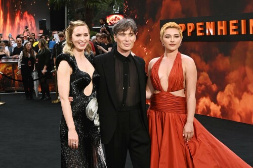 Florence Pugh | 'Oppenheimer' premiere, London, UK - July 13, 2023

'Oppenheimer' Cast Squeezes in London Premiere Red Carpet as Potential Actors Strike Looms

SAG-AFTRA is expected to announce their decision whether to go on strike Thursday afternoon

The cast of Oppenheimer hit the red carpet in London earlier than expected on Thursday, amid a potentially imminent actors' strike.

Cillian Murphy, Florence Pugh, Matt Damon, Emily Blunt, Robert Downey Jr. and more attended the U.K. premiere of Christopher Nolan's upcoming biopic at Odeon Luxe Leicester Square, hours before SAG-AFTRA makes a decision about whether to strike against the Alliance of Motion Picture and Television Producers (AMPTP).

Downey, 58, wore a gray suit, while Blunt, 40, Murphy, 47, and Damon, 52, opted for mostly black attire, with Blunt's dress featuring dramatic cutouts and a silvery pattern. The actress also accessorized in Lorraine Schwartz jewelry featuring Colombian emeralds and diamonds.

Pugh, 27, rocked a copper-orange gown — which matched the color scheme of the premiere’s backdrop featuring reddish smoke from an explosion — with a plunging ruched neckline and wide cutouts on the sides. Her shaved-head look also appeared to have grown out into a short blonde 'do.

Of the potential strike, Blunt told Deadline on the red carpet, "I hope everyone makes a fair deal and we are here to celebrate this movie. And if they call it, we’ll be leaving together as cast in unity with everyone … We will see what happens. Right now it’s the joy to be together."

Variety reported that the start time of the red carpet was pushed up an hour in the hopes of pulling off the event before any strike were to begin.

The film follows J. Robert Oppenheimer (played by Murphy), the scientist who famously led the Manhattan Project — the effort to create an atomic bomb during World War II.

Following the recent (and ongoing) Writers Guild of America (WGA) strike, which caused many TV and movie writers to leave the writers’ room and head to the picket lines, the Screen Actors Guild is pushing for a new contract with the AMPTP.

If they don’t reach a new agreement that meets their terms, many actors have already threatened to strike, which could delay countless movie and TV projects. This could be dire for the film industry as many projects have already paused production amid the writers’ strike.

SAG-AFTRA’s current contract with the studios was set to expire June 30, but was later extended until July 7, Deadline previously reported.

However, after a recent negotiation held on Wednesday failed to produce a new agreement, CNN reported, a SAG strike appears to be imminent.

SAG-AFTRA's president Fran Drescher and national executive director & chief negotiator Duncan Crabtree-Ireland said in an official letter addressed to members on Thursday morning that the group "called for a meeting with our National Board this morning to vote on a strike order."

Defining the AMPTP as "the entity that represents major studios and streamers, including Amazon, Apple, Disney, NBCUniversal, Netflix, Paramount, Sony, and Warner Bros Discovery," Drescher, 65, and Crabtree-Ireland alleged the group "remains unwilling to offer a fair deal on the key issues that you told us are important to you."

"Though we’ve engaged in negotiations in good faith and remained eager to reach a deal that sufficiently addressed performer concerns, the AMPTP’s responses to our proposals have not been adequate," they wrote in the letter.

Crabtree-Ireland and the Nanny alum promised to update members "immediately after the National Board’s vote," adding that "information will be provided on how the strike impacts your ability to work. Details on picket times and locations will be provided as well."

"Our 90-year history is a testament to what can be achieved through our conviction and unity. For the future of our profession, we stand together," they concluded.

On Tuesday, the union announced it had agreed to what it described as "the AMPTP’s last-minute request for federal mediation" with just hours to go before the deadline, though it alleged that the AMPTP had leaked its request for mediation to the press before it informed the union's leadership of that request.

"We will not be manipulated by this cynical ploy to engineer an extension when the companies have had more than enough time to make a fair deal," SAG said in a statement Tuesday.

SAG-AFTRA members previously voted 97.91% in favor of authorizing a strike on June 5 before it began negotiations with the AMPTP on June 7, though that vote did not immediately call for a strike.

“Together we lock elbows and in unity we build a new contract that honors our contributions in this remarkable industry, reflects the new digital and streaming business model and brings ALL our concerns for protections and benefits into the now!" Drescher said in a statement at the time.

People

#FlorencePugh
