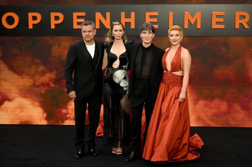 Florence Pugh | 'Oppenheimer' premiere, London, UK - July 13, 2023

'Oppenheimer' Cast Squeezes in London Premiere Red Carpet as Potential Actors Strike Looms

SAG-AFTRA is expected to announce their decision whether to go on strike Thursday afternoon

The cast of Oppenheimer hit the red carpet in London earlier than expected on Thursday, amid a potentially imminent actors' strike.

Cillian Murphy, Florence Pugh, Matt Damon, Emily Blunt, Robert Downey Jr. and more attended the U.K. premiere of Christopher Nolan's upcoming biopic at Odeon Luxe Leicester Square, hours before SAG-AFTRA makes a decision about whether to strike against the Alliance of Motion Picture and Television Producers (AMPTP).

Downey, 58, wore a gray suit, while Blunt, 40, Murphy, 47, and Damon, 52, opted for mostly black attire, with Blunt's dress featuring dramatic cutouts and a silvery pattern. The actress also accessorized in Lorraine Schwartz jewelry featuring Colombian emeralds and diamonds.

Pugh, 27, rocked a copper-orange gown — which matched the color scheme of the premiere’s backdrop featuring reddish smoke from an explosion — with a plunging ruched neckline and wide cutouts on the sides. Her shaved-head look also appeared to have grown out into a short blonde 'do.

Of the potential strike, Blunt told Deadline on the red carpet, "I hope everyone makes a fair deal and we are here to celebrate this movie. And if they call it, we’ll be leaving together as cast in unity with everyone … We will see what happens. Right now it’s the joy to be together."

Variety reported that the start time of the red carpet was pushed up an hour in the hopes of pulling off the event before any strike were to begin.

The film follows J. Robert Oppenheimer (played by Murphy), the scientist who famously led the Manhattan Project — the effort to create an atomic bomb during World War II.

Following the recent (and ongoing) Writers Guild of America (WGA) strike, which caused many TV and movie writers to leave the writers’ room and head to the picket lines, the Screen Actors Guild is pushing for a new contract with the AMPTP.

If they don’t reach a new agreement that meets their terms, many actors have already threatened to strike, which could delay countless movie and TV projects. This could be dire for the film industry as many projects have already paused production amid the writers’ strike.

SAG-AFTRA’s current contract with the studios was set to expire June 30, but was later extended until July 7, Deadline previously reported.

However, after a recent negotiation held on Wednesday failed to produce a new agreement, CNN reported, a SAG strike appears to be imminent.

SAG-AFTRA's president Fran Drescher and national executive director & chief negotiator Duncan Crabtree-Ireland said in an official letter addressed to members on Thursday morning that the group "called for a meeting with our National Board this morning to vote on a strike order."

Defining the AMPTP as "the entity that represents major studios and streamers, including Amazon, Apple, Disney, NBCUniversal, Netflix, Paramount, Sony, and Warner Bros Discovery," Drescher, 65, and Crabtree-Ireland alleged the group "remains unwilling to offer a fair deal on the key issues that you told us are important to you."

"Though we’ve engaged in negotiations in good faith and remained eager to reach a deal that sufficiently addressed performer concerns, the AMPTP’s responses to our proposals have not been adequate," they wrote in the letter.

Crabtree-Ireland and the Nanny alum promised to update members "immediately after the National Board’s vote," adding that "information will be provided on how the strike impacts your ability to work. Details on picket times and locations will be provided as well."

"Our 90-year history is a testament to what can be achieved through our conviction and unity. For the future of our profession, we stand together," they concluded.

On Tuesday, the union announced it had agreed to what it described as "the AMPTP’s last-minute request for federal mediation" with just hours to go before the deadline, though it alleged that the AMPTP had leaked its request for mediation to the press before it informed the union's leadership of that request.

"We will not be manipulated by this cynical ploy to engineer an extension when the companies have had more than enough time to make a fair deal," SAG said in a statement Tuesday.

SAG-AFTRA members previously voted 97.91% in favor of authorizing a strike on June 5 before it began negotiations with the AMPTP on June 7, though that vote did not immediately call for a strike.

“Together we lock elbows and in unity we build a new contract that honors our contributions in this remarkable industry, reflects the new digital and streaming business model and brings ALL our concerns for protections and benefits into the now!" Drescher said in a statement at the time.

People

#FlorencePugh