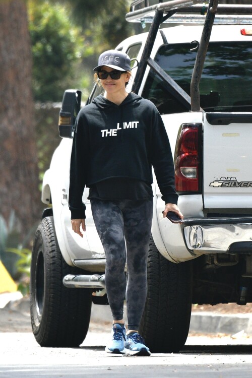 Jennifer Garner | Spotted taking her morning walk in Brentwood - July 22, 2023

Jennifer Garner keeps it casual in sweats for stroll in Los Angeles after sharing her support for ongoing SAG-AFTRA strike

Jennifer Garner looking stunning as she was spotted on Saturday afternoon in Los Angeles.

The actress, 51, was seen enjoying her daily walk in Brentwood as she donned an all-black outfit comprised of a back shirt, a black cropped sweatshirt that had the words 'The Limit' in white lettering in the center, along with a pair of black tie-dye leggings.

She completed her look with a pair of blue sneakers, a pair of black sunglasses, and a grey hat that had the acronym 'ACFC' in the center as she had her hair up in a bun.

'ACFC' on her hat was a reference to Angel City Football Club, the Los Angeles-based women's professional soccer team that competes in the NWSL (the top soccer league for women in the United States) that Garner is a founding investor of.

The sighting of Garner comes a few hours after she issued a lengthy statement on her Instagram account in support of the ongoing SAG-AFTRA strike.

The former Alias star was seen holding onto her cellphone as she walked along the streets of Brentwood. She walked past a large white pickup truck and a black Honda.

The walk took place not too far from where she lives with her three children — 17-year-old daughter Violet, 13-year-old Seraphina and 11-year-old Samuel — all of whom she shares with her ex-husband Ben Affleck.  

The sighting of Garner on her daily walk on July 22 comes a few hours after she issued a lengthy statement on her Instagram account in support of the ongoing SAG-AFTRA strike.

The first photo was a selfie of Garner, who wore a black shirt, a sunhat, and a pair of sunglasses, holding a few picket signs. One of the signs was a black one that read 'SAG-AFTRA on STRIKE!' in white and gold colored font.

Meanwhile, the second photo was of Fox Studios, where she and many others gathered outside to protest.

In her lengthy caption, Garner started off by recounting how excited she was to 'earn her SAG-AFTRA card in 1995' and how exciting she was to tell her parents that she would be able to get health care as an actor.

'Joining SAG instantly legitimized my improbable fantasy of working as an actor and turned it into an actual job,' Garner wrote in the caption of her Instagram post.

The actress went to say that the start of her acting career was difficult and building her reputation up as a well-known actress was 'so hard' and noted how much the [entertainment] industry has changed. 

'For journeymen actors — not to mention — stunts, background, stand-ins (all of whom make up the backbone of everything you see) how frustrating to accrue experience and credits, be recognized for your great work, and see your quality of life backslide?' Garner reflected, while noting that she was walking as one of the 'lucky ones', which she was grateful for.

She then stated how proud she was to 'walk in solidarity with my fellow SAG members and in support of the Writers Guild of America (Both the East and West guilds).'

She said that picketing in front of Fox Studios was a 'sobering experience' for her as she working at the studio to film a project last year and wondered how this summer must have been for all of the behind-the-scenes crew members.

Garner concluded her post by stating, 'It will take all of us working together on both sides to evolve our industry, to set future generations of artists up for sustainable careers, and to get ourselves and our beloved colleagues back to work.'

The ongoing SAG-AFTRA strike began on July 14 and is the latest of the ongoing labor disputes in Hollywood. The WGA strike, which saw writers crossing the picket line, has been ongoing since early May.

The SAG-AFTRA Strike, which enters its eighth day of protests, has seen many well-known actors showing solidarity with striking actors by issuing statements of support and/or joining picket lines in LA and New York City.

DailyMail

#JenniferGarner