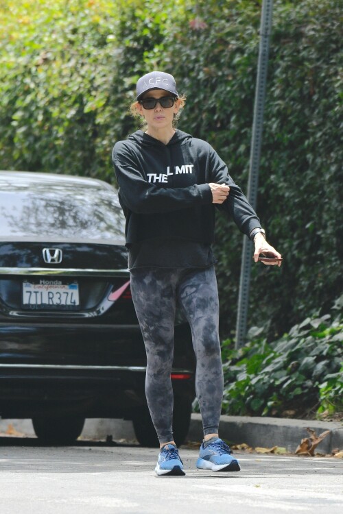 Jennifer Garner | Spotted taking her morning walk in Brentwood - July 22, 2023

Jennifer Garner keeps it casual in sweats for stroll in Los Angeles after sharing her support for ongoing SAG-AFTRA strike

Jennifer Garner looking stunning as she was spotted on Saturday afternoon in Los Angeles.

The actress, 51, was seen enjoying her daily walk in Brentwood as she donned an all-black outfit comprised of a back shirt, a black cropped sweatshirt that had the words 'The Limit' in white lettering in the center, along with a pair of black tie-dye leggings.

She completed her look with a pair of blue sneakers, a pair of black sunglasses, and a grey hat that had the acronym 'ACFC' in the center as she had her hair up in a bun.

'ACFC' on her hat was a reference to Angel City Football Club, the Los Angeles-based women's professional soccer team that competes in the NWSL (the top soccer league for women in the United States) that Garner is a founding investor of.

The sighting of Garner comes a few hours after she issued a lengthy statement on her Instagram account in support of the ongoing SAG-AFTRA strike.

The former Alias star was seen holding onto her cellphone as she walked along the streets of Brentwood. She walked past a large white pickup truck and a black Honda.

The walk took place not too far from where she lives with her three children — 17-year-old daughter Violet, 13-year-old Seraphina and 11-year-old Samuel — all of whom she shares with her ex-husband Ben Affleck.

The sighting of Garner on her daily walk on July 22 comes a few hours after she issued a lengthy statement on her Instagram account in support of the ongoing SAG-AFTRA strike.

The first photo was a selfie of Garner, who wore a black shirt, a sunhat, and a pair of sunglasses, holding a few picket signs. One of the signs was a black one that read 'SAG-AFTRA on STRIKE!' in white and gold colored font.

Meanwhile, the second photo was of Fox Studios, where she and many others gathered outside to protest.

In her lengthy caption, Garner started off by recounting how excited she was to 'earn her SAG-AFTRA card in 1995' and how exciting she was to tell her parents that she would be able to get health care as an actor.

'Joining SAG instantly legitimized my improbable fantasy of working as an actor and turned it into an actual job,' Garner wrote in the caption of her Instagram post.

The actress went to say that the start of her acting career was difficult and building her reputation up as a well-known actress was 'so hard' and noted how much the [entertainment] industry has changed.

'For journeymen actors — not to mention — stunts, background, stand-ins (all of whom make up the backbone of everything you see) how frustrating to accrue experience and credits, be recognized for your great work, and see your quality of life backslide?' Garner reflected, while noting that she was walking as one of the 'lucky ones', which she was grateful for.

She then stated how proud she was to 'walk in solidarity with my fellow SAG members and in support of the Writers Guild of America (Both the East and West guilds).'

She said that picketing in front of Fox Studios was a 'sobering experience' for her as she working at the studio to film a project last year and wondered how this summer must have been for all of the behind-the-scenes crew members.

Garner concluded her post by stating, 'It will take all of us working together on both sides to evolve our industry, to set future generations of artists up for sustainable careers, and to get ourselves and our beloved colleagues back to work.'

The ongoing SAG-AFTRA strike began on July 14 and is the latest of the ongoing labor disputes in Hollywood. The WGA strike, which saw writers crossing the picket line, has been ongoing since early May.

The SAG-AFTRA Strike, which enters its eighth day of protests, has seen many well-known actors showing solidarity with striking actors by issuing statements of support and/or joining picket lines in LA and New York City.

DailyMail

#JenniferGarner