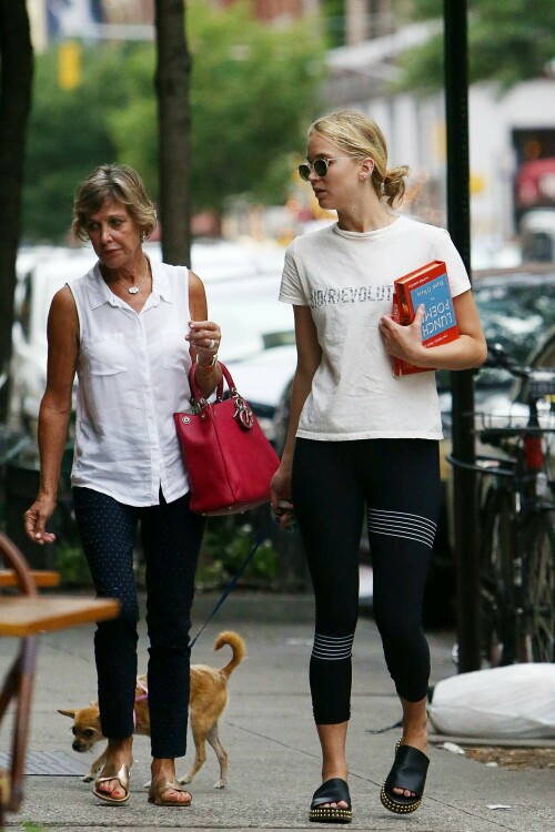 Jennifer Lawrence out with her mother and her dog in New York - August 27, 2018