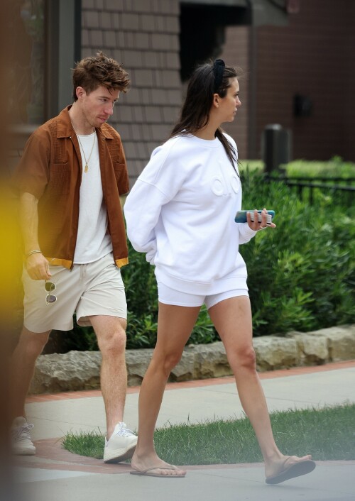 Nina Dobrev and Shaun White look loved up as they take their dog for a walk in Santa Barbara - August 24, 2023

Nina Dobrev and Shaun White look loved up as they take their dog for a walk in Santa Barbara before hitting the road to head north

Love birds Nina Dobrev and Shaun White are on a road trip up the coast of California.

The Vampire Diaries alum, 34, and Olympic snowboard gold medalist, 36, took their cute, black and white dog Maverick for a walk.

The couple of more than three years were also charging their Tesla at their Santa Barbara hideaway before continuing their journey north.

The Love Hard actress - who was spotted with her beau in New York City last month - looked fit and fresh in a white Alo sweatshirt and white shorts. She wore her dark hair half up and half down and seemed to by having an animated conversation with her long time love.

The San Diego native, meanwhile, wore a short-sleeved, rust-colored shirt over a white t-shirt and khaki shorts.

The couple has been inseparable since they went Instagram official in April 2020 and have sparked engagement rumors of late.

However, the pair have frequently told interested fans and press that they are in no hurry to get married.

Although, last month the couple did buy a $4.3 million midcentury modern house in Los Angeles together.

Last month, the Olympian debuted his Max docuseries Shaun White: The Last Run.

During the promotion of the series, he called his partner 'incredible.'

'She’s just been so supportive and having her in my corner for this chapter in my life where I’m retired and looking for what’s next,' he told Extra.

'And even making this documentary, I was like: "Can you help me? This isn’t my world. I don’t know the film industry. I don’t know what to ask for, what to do."'

Leaping to the rescue, Nina 'was like: "You need to call this person, you need to talk to that, you need to ask for this."'

dailymail.co.uk

#NinaDobrev