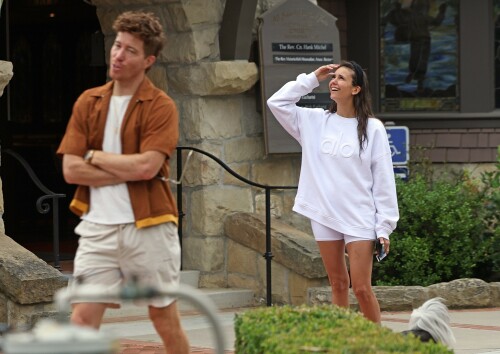 Nina Dobrev and Shaun White look loved up as they take their dog for a walk in Santa Barbara - August 24, 2023

Nina Dobrev and Shaun White look loved up as they take their dog for a walk in Santa Barbara before hitting the road to head north

Love birds Nina Dobrev and Shaun White are on a road trip up the coast of California.

The Vampire Diaries alum, 34, and Olympic snowboard gold medalist, 36, took their cute, black and white dog Maverick for a walk.

The couple of more than three years were also charging their Tesla at their Santa Barbara hideaway before continuing their journey north.

The Love Hard actress - who was spotted with her beau in New York City last month - looked fit and fresh in a white Alo sweatshirt and white shorts. She wore her dark hair half up and half down and seemed to by having an animated conversation with her long time love.

The San Diego native, meanwhile, wore a short-sleeved, rust-colored shirt over a white t-shirt and khaki shorts.

The couple has been inseparable since they went Instagram official in April 2020 and have sparked engagement rumors of late.

However, the pair have frequently told interested fans and press that they are in no hurry to get married.

Although, last month the couple did buy a $4.3 million midcentury modern house in Los Angeles together.

Last month, the Olympian debuted his Max docuseries Shaun White: The Last Run.

During the promotion of the series, he called his partner 'incredible.'

'She’s just been so supportive and having her in my corner for this chapter in my life where I’m retired and looking for what’s next,' he told Extra.

'And even making this documentary, I was like: "Can you help me? This isn’t my world. I don’t know the film industry. I don’t know what to ask for, what to do."'

Leaping to the rescue, Nina 'was like: "You need to call this person, you need to talk to that, you need to ask for this."'

dailymail.co.uk

#NinaDobrev