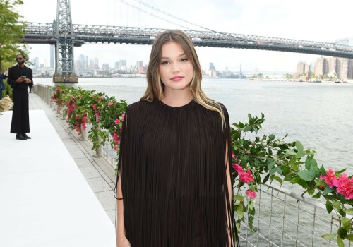 Olivia Holt is seen at the Michael Kors Collection 2024 Runway Show at Domino Park in Brooklyn on September 11, 2023 in New York City.

#OliviaHolt