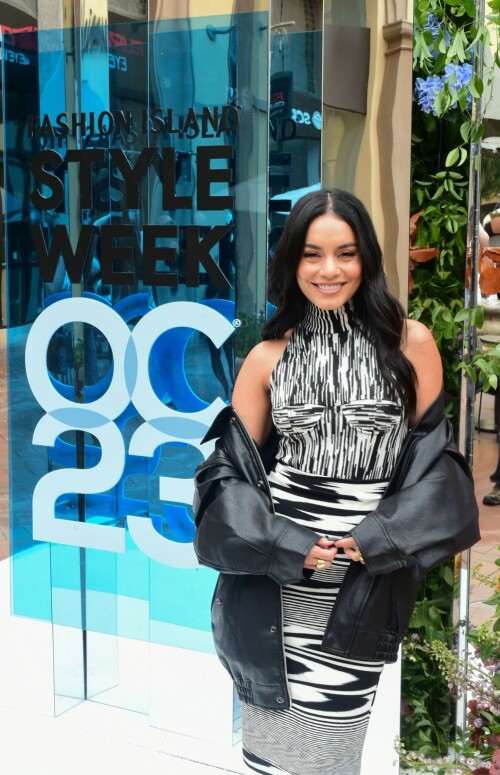 Vanessa Hudgens | Style Week OC 2023 at Fashion Island in Newport Beach, California - September 16, 2023

Vanessa Hudgens wearing Missoni Macro Space Dye Turtleneck Top, Missoni Macro Space Dye Midi Skirt, Pixie Mark.

StyleWeekOC returns to Fashion Island with more fashion than show

An invitation-only runway presentation fashion show kicked off StyleWeekOC at the Orange County Neiman Marcus store in Newport Beach on Thursday. The event also benefited the local nonprofit organization CASA OC.

Fashion Island comes by its name honestly.

On Thursday, models strutted down a runway at the shopping mecca’s Neiman Marcus as part of the opening event for the 12th annual StyleWeekOC — an event touted as one of the largest fashion events in Orange County.

The show kicked off a four-day-long “week,” raising benefit funds for CASA OC, an Orange nonprofit that advocates for abused or neglected children.

Following Thursday’s event will be the reveal of the Fashion Island Magazine’s fall edition in addition to a private VIP party at VEA Newport Beach and, on Saturday, a panel presentation by Women’s Wear Daily. This year’s keynote speaker is actress Vanessa Hudgens (“Thirteen,” “High School Musical”), who will take part in a “fireside” conversation with WWD Editor Ryma Chikhoune.

In-store celebrations will also be held on Saturday from 2 to 4 p.m. at select retailers, and some stores will have promotions and special offers.

latimes

#VanessaHudgens