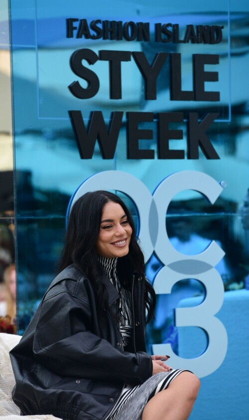 Vanessa Hudgens | Style Week OC 2023 at Fashion Island in Newport Beach, California - September 16, 2023

Vanessa Hudgens wearing Missoni Macro Space Dye Turtleneck Top, Missoni Macro Space Dye Midi Skirt, Pixie Mark.

StyleWeekOC returns to Fashion Island with more fashion than show

An invitation-only runway presentation fashion show kicked off StyleWeekOC at the Orange County Neiman Marcus store in Newport Beach on Thursday. The event also benefited the local nonprofit organization CASA OC.

Fashion Island comes by its name honestly.

On Thursday, models strutted down a runway at the shopping mecca’s Neiman Marcus as part of the opening event for the 12th annual StyleWeekOC — an event touted as one of the largest fashion events in Orange County.

The show kicked off a four-day-long “week,” raising benefit funds for CASA OC, an Orange nonprofit that advocates for abused or neglected children.

Following Thursday’s event will be the reveal of the Fashion Island Magazine’s fall edition in addition to a private VIP party at VEA Newport Beach and, on Saturday, a panel presentation by Women’s Wear Daily. This year’s keynote speaker is actress Vanessa Hudgens (“Thirteen,” “High School Musical”), who will take part in a “fireside” conversation with WWD Editor Ryma Chikhoune.

In-store celebrations will also be held on Saturday from 2 to 4 p.m. at select retailers, and some stores will have promotions and special offers.

latimes

#VanessaHudgens