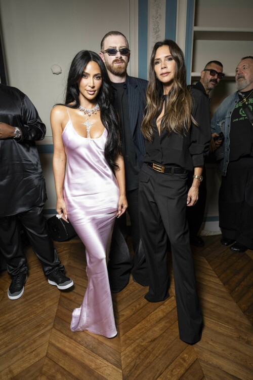 Kim Kardashian & Victoria Beckham at the Victoria Beckham SS24 fashion show during Paris Fashion Week - September 29, 2023

Victoria Beckham’s Paris fashion show: claims Kim K is her muse

Kim Kardashian is the epitome of modern elegance as she takes centre stage as Victoria Beckham’s cherished muse for Paris Fashion Week.

Victoria Beckham’s Paris Fashion Week presentation turned into a star-studded affair, with none other than Kim Kardashian gracing the event as one of Beckham’s muses. The A-list crowd gathered to witness the fashion extravaganza, and Kardashian, in particular, stole the spotlight with her presence and glamorous attire.

VICTORIA BECKHAM AND FASHION

The fashion icon and former Spice Girl, Victoria Beckham, shared her excitement on Instagram, posting photos of Kardashian, Kris Jenner, and Pamela Anderson attending her show. Beckham expressed her gratitude, writing, “So many kisses to my #VBMuses for coming to my show.”

Kim Kardashian, 42, showcased her impeccable style by donning a slinky pink gown from Beckham’s latest collection. To complete her look, she adorned herself with a stunning diamond choker, which perfectly complemented a cross-shaped necklace.

Kardashian’s presence not only turned heads but also earned her praise from the fashion community.

KIM K THE MUSE

Kardashian took to Instagram to share her admiration, writing, “I loooooveeeeee u and this collection 🔥.” Her support for Victoria Beckham’s collection highlighted the close relationship between the two fashion icons.

In the front row of the show, Kim Kardashian was accompanied by none other than Vogue’s formidable editor-in-chief, Anna Wintour, and the Beckham family.

Victoria’s husband, David Beckham, looked dapper in a black suit as he proudly escorted three of their children to the show: Brooklyn, Cruz, and Harper. Brooklyn’s wife, Nicola Peltz Beckham, also attended the event, making it a truly family affair.

KARDASHIANS IN THE HOUSE

What made this event even more special for Kardashian was the involvement of her younger sister, Kendall Jenner. Kendall, 27, had the privilege of walking in Victoria Beckham’s presentation, strutting down the catwalk in a sleek black suit paired with matching glasses.

Kendall expressed her gratitude on Instagram, writing, “Closing @victoriabeckham! Thank you for including me in your beautiful show, VB.” Victoria Beckham herself replied with warm praise, stating, “My muse!!! You were incredible!!!!! Thank you for being part of making my dream a reality!!!”

PARIS FASHION WEEK

Victoria Beckham’s Paris Fashion Week show not only showcased her latest collection but also emphasized the close-knit nature of the fashion world, where celebrities and designers come together to celebrate creativity and style.

thesouthafrican.com

#KimKardashian #VictoriaBeckham