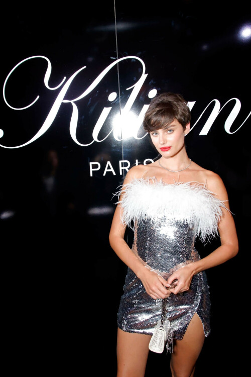 Taylor Hill attending the Kilian Fashion Week afterparty in Paris, France - October 2, 2023