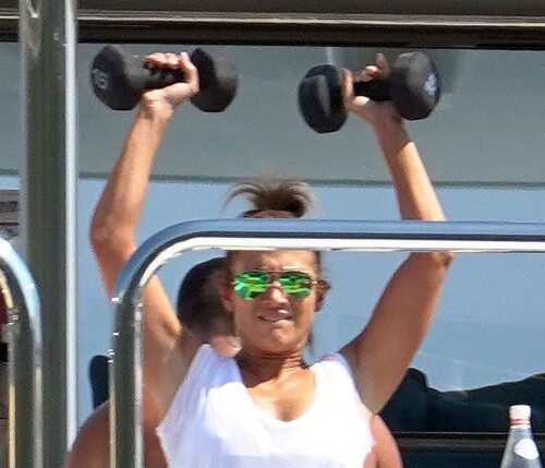 Jennifer Lopez | Workout on a yacht in Costiera Amalfitana Capri - August 7, 2018

SHIP SHAPE: Jennifer Lopez works out on the deck of a super-yacht on romantic holiday in Italy with boyfriend Alex Rodriguez

The singer/actress refused to let her holiday get in the way of her fitness regime as she cruised around the island of Capri with her man

JENNIFER Lopez looks ship shape working out on the deck of a super-yacht during a romantic holiday in Italy with her boyfriend Alex Rodriguez.

The singer/actress, 49, was pictured in a white bikini as she cruised around the island of Capri with her man.

Jennifer Lopez braved the heat by working out on the deck of a super-yacht

The couple chilled out on cushions as they soaked up the sun together on the luxury vessel during a trip down Italy's Amalfi Coast.

As well as taking in the lavish island of Capri, they also headed down to the town of Positano.

J-Lo was seen stretched out on the deck before leaning in to get close to her man.

However, the singer/actress can't sit about doing nothing for long and was later seen working out on deck despite the soaring temperatures.

Jennifer lifted weights as she kept up her gruelling fitness routine even though she's on holiday.

The couple's holiday comes just days after J-Lo sparked engagement rumours by flashing a huge diamond sparkler on her wedding ring finger.

The megastar celebrated her 49th birthday with baseball legend Alex, 42, in the Bahamas and wore the Cartier ring in holiday snaps shared on Instagram.

In one pic taken by her pal and photographer Ana Carballosa, J-Lo made no effort to hide the expensive silver ring and its unique intricate design made sure it was hard to miss.

Jen captioned her gallery of photos with a warm tribute to her family and fans - but didn't confirm if she's engaged.

She wrote: "So believe it or not I’m just waking up from my birthday celebration last night. It was a small gathering with the kids and some family and a couple of close friends...

"The day and night was filled with lots of laughter, tears and of course dancing...:) I wanted to write all of you bc I was so delighted and overwhelmed by the outpouring of love and birthday wishes you all sent to me yesterday!!

The Sun

#JenniferLopez #JLo