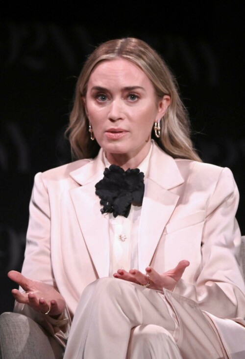 Emily Blunt at an 'Oppenheimer' discussion at 92NY in New York - 06.02.2024

Emily Blunt Says She Learned About Her Oscar Nomination 'Directly After Picking Up My Dog's Poop'

"I think he went and put [the poop] in the trash and then we both cried," the 'Oppenheimer' actress added of husband John Krasinski

Emily Blunt's got the scoop!

The Oppenheimer actress, 40, reflected on earning her first-ever Oscar nomination during an interview for the Happy Sad Confused podcast at The 92nd Street Y in N.Y.C. on Tuesday, recalling the everyday, relatable chore she had just finished doing when she heard the "magical" news.

"I did have a brief cry when I learned ... directly after picking up my dog’s poop," Blunt told MTV’s Josh Horowitz, who hosts the Happy Sad Confused podcast. "I did pick up the poop, and then I heard that I got nominated."

She added that her husband and fellow actor John Krasinski "had a really good cry, as well" as they learned she'd nabbed a Best Supporting Actress nod for her role in Oppenheimer.

"After helping me with the poop — I think he went and put it in the trash, and then we both cried," Blunt joked.

For her performance as Katherine "Kitty" Oppenheimer, wife of physicist and Los Alamos director J. Robert Oppenheimer (played by Cillian Murphy, himself up for Best Actor), Blunt earned an Academy Award nod for Supporting Actress on Jan. 23.

"I’m completely overcome and overjoyed. Weak legged and immensely grateful for this moment," she said in a statement at the time. "It goes without saying that this staggering film has changed my life."

"Colossal congratulations to my OppenHomies who all blew the doors off the place in their fields," Blunt added, shouting out the cast and crew of the Christopher Nolan-directed epic. "We are a family in this, so to raise a glass alongside my friends is a euphoric feeling indeed."

Joining the Devil Wears Prada star in the Supporting Actress category are Danielle Brooks for The Color Purple, Da’Vine Joy Randolph for The Holdovers, America Ferrera for Barbie and Jodie Foster for Nyad.

In addition to Blunt, the other first-time acting nominees this year are Murphy, 47, Brooks, 34, Randolph, 37, and Ferrera, 39, plus Sterling K. Brown (American Fiction), Colman Domingo (Rustin), Lily Gladstone (Killers of the Flower Moon), Sandra Hüller (Anatomy of a Fall) and Jeffrey Wright (American Fiction).

Oppenheimer became the third-highest-grossing movie of 2023 and is now the highest-grossing biopic of all time.

It also marks the first time Blunt has ever starred in a Best Picture nominee. In an interview with PEOPLE, she equated filming on location in New Mexico to being at "summer camp."

"We were all in the same hotel in the middle of the New Mexican desert," she recalled in July 2023. "We only had each other.”

The 96th Academy Awards, hosted by Jimmy Kimmel, will air live on Sunday, March 10, from the Dolby Theatre in Hollywood, California, beginning at 7 p.m. ET.

People

#EmilyBlunt