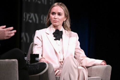 Emily Blunt at an 'Oppenheimer' discussion at 92NY in New York - 06.02.2024

Emily Blunt Says She Learned About Her Oscar Nomination 'Directly After Picking Up My Dog's Poop'

"I think he went and put [the poop] in the trash and then we both cried," the 'Oppenheimer' actress added of husband John Krasinski

Emily Blunt's got the scoop!

The Oppenheimer actress, 40, reflected on earning her first-ever Oscar nomination during an interview for the Happy Sad Confused podcast at The 92nd Street Y in N.Y.C. on Tuesday, recalling the everyday, relatable chore she had just finished doing when she heard the "magical" news.

"I did have a brief cry when I learned ... directly after picking up my dog’s poop," Blunt told MTV’s Josh Horowitz, who hosts the Happy Sad Confused podcast. "I did pick up the poop, and then I heard that I got nominated."

She added that her husband and fellow actor John Krasinski "had a really good cry, as well" as they learned she'd nabbed a Best Supporting Actress nod for her role in Oppenheimer.

"After helping me with the poop — I think he went and put it in the trash, and then we both cried," Blunt joked.

For her performance as Katherine "Kitty" Oppenheimer, wife of physicist and Los Alamos director J. Robert Oppenheimer (played by Cillian Murphy, himself up for Best Actor), Blunt earned an Academy Award nod for Supporting Actress on Jan. 23.

"I’m completely overcome and overjoyed. Weak legged and immensely grateful for this moment," she said in a statement at the time. "It goes without saying that this staggering film has changed my life."

"Colossal congratulations to my OppenHomies who all blew the doors off the place in their fields," Blunt added, shouting out the cast and crew of the Christopher Nolan-directed epic. "We are a family in this, so to raise a glass alongside my friends is a euphoric feeling indeed."

Joining the Devil Wears Prada star in the Supporting Actress category are Danielle Brooks for The Color Purple, Da’Vine Joy Randolph for The Holdovers, America Ferrera for Barbie and Jodie Foster for Nyad.

In addition to Blunt, the other first-time acting nominees this year are Murphy, 47, Brooks, 34, Randolph, 37, and Ferrera, 39, plus Sterling K. Brown (American Fiction), Colman Domingo (Rustin), Lily Gladstone (Killers of the Flower Moon), Sandra Hüller (Anatomy of a Fall) and Jeffrey Wright (American Fiction).

Oppenheimer became the third-highest-grossing movie of 2023 and is now the highest-grossing biopic of all time.

It also marks the first time Blunt has ever starred in a Best Picture nominee. In an interview with PEOPLE, she equated filming on location in New Mexico to being at "summer camp."

"We were all in the same hotel in the middle of the New Mexican desert," she recalled in July 2023. "We only had each other.”

The 96th Academy Awards, hosted by Jimmy Kimmel, will air live on Sunday, March 10, from the Dolby Theatre in Hollywood, California, beginning at 7 p.m. ET.

People

#EmilyBlunt