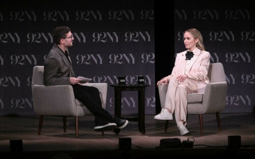 Emily Blunt at an 'Oppenheimer' discussion at 92NY in New York - 06.02.2024

Emily Blunt Says She Learned About Her Oscar Nomination 'Directly After Picking Up My Dog's Poop'

"I think he went and put [the poop] in the trash and then we both cried," the 'Oppenheimer' actress added of husband John Krasinski

Emily Blunt's got the scoop!

The Oppenheimer actress, 40, reflected on earning her first-ever Oscar nomination during an interview for the Happy Sad Confused podcast at The 92nd Street Y in N.Y.C. on Tuesday, recalling the everyday, relatable chore she had just finished doing when she heard the "magical" news.

"I did have a brief cry when I learned ... directly after picking up my dog’s poop," Blunt told MTV’s Josh Horowitz, who hosts the Happy Sad Confused podcast. "I did pick up the poop, and then I heard that I got nominated."

She added that her husband and fellow actor John Krasinski "had a really good cry, as well" as they learned she'd nabbed a Best Supporting Actress nod for her role in Oppenheimer.

"After helping me with the poop — I think he went and put it in the trash, and then we both cried," Blunt joked.

For her performance as Katherine "Kitty" Oppenheimer, wife of physicist and Los Alamos director J. Robert Oppenheimer (played by Cillian Murphy, himself up for Best Actor), Blunt earned an Academy Award nod for Supporting Actress on Jan. 23.

"I’m completely overcome and overjoyed. Weak legged and immensely grateful for this moment," she said in a statement at the time. "It goes without saying that this staggering film has changed my life."

"Colossal congratulations to my OppenHomies who all blew the doors off the place in their fields," Blunt added, shouting out the cast and crew of the Christopher Nolan-directed epic. "We are a family in this, so to raise a glass alongside my friends is a euphoric feeling indeed."

Joining the Devil Wears Prada star in the Supporting Actress category are Danielle Brooks for The Color Purple, Da’Vine Joy Randolph for The Holdovers, America Ferrera for Barbie and Jodie Foster for Nyad.

In addition to Blunt, the other first-time acting nominees this year are Murphy, 47, Brooks, 34, Randolph, 37, and Ferrera, 39, plus Sterling K. Brown (American Fiction), Colman Domingo (Rustin), Lily Gladstone (Killers of the Flower Moon), Sandra Hüller (Anatomy of a Fall) and Jeffrey Wright (American Fiction).

Oppenheimer became the third-highest-grossing movie of 2023 and is now the highest-grossing biopic of all time.

It also marks the first time Blunt has ever starred in a Best Picture nominee. In an interview with PEOPLE, she equated filming on location in New Mexico to being at "summer camp."

"We were all in the same hotel in the middle of the New Mexican desert," she recalled in July 2023. "We only had each other.”

The 96th Academy Awards, hosted by Jimmy Kimmel, will air live on Sunday, March 10, from the Dolby Theatre in Hollywood, California, beginning at 7 p.m. ET.

People

#EmilyBlunt